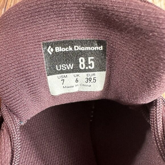 Black Diamond Equipment Womens Size 8.5 Maroon Knit Circuit Shoes Mens Sz 7 - Picture 11 of 11